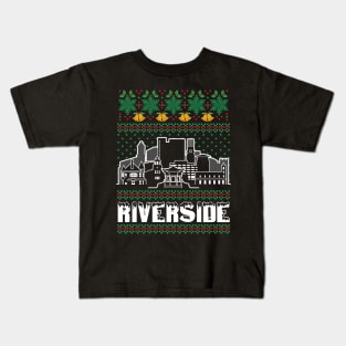 Riverside California Ugly Christmas Kids T-Shirt